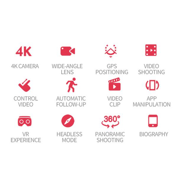 Off Point Flying 5G Foldable Arm 1300mah RC Camera Drone