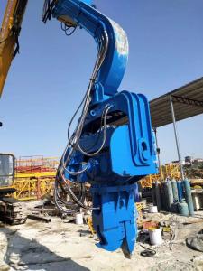 China Hydraulic Pile Hammer Equipment Q355b Excavator Mounted Pile Hammer For PC336 PC360 on sale