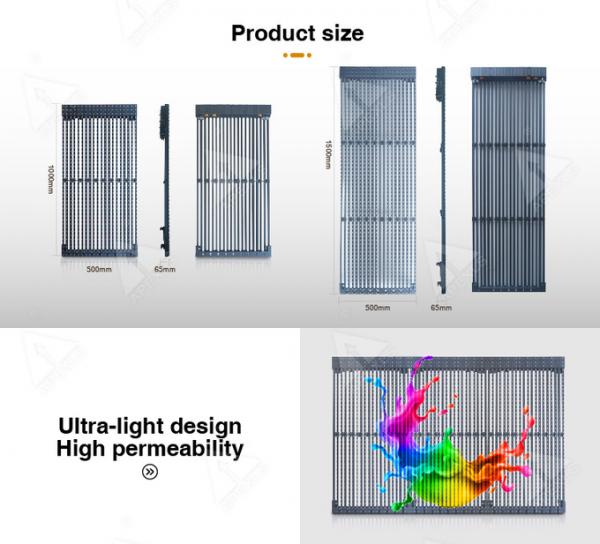 Advertising Led Video Wall P25mm Led Curtain Screen Energy Saving