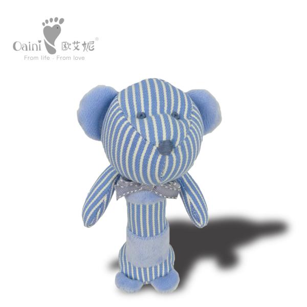 18cm Baby Soft Educational Toys Huggable Loveable Rattle Bear Plush Toy