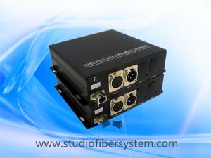 China Mic&amp;Balanced audio to fiber converter for 1CH Mic 1 balanced audio input,2 balanced audio output for intercom system wholesale