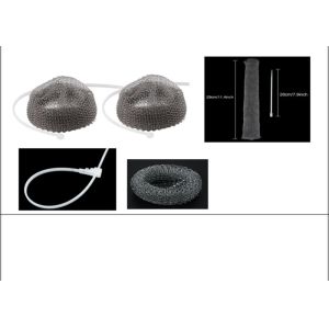 China Width 40 Mm Diameter 290mm Knitted Mesh For Washing Machine Laundry Lint Traps wholesale