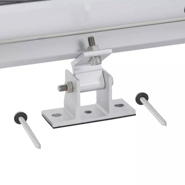 Front and Rear Leg Brackets for Silver/Black Solar Panel Mounting Tilt Angle 10deg-60deg