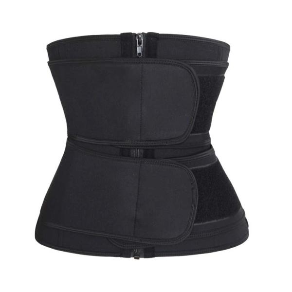 Neoprene Waist Trainer Double Belt Waist Trainer With Zipper Neoprene Double Belt Waist Trainer With Zipper