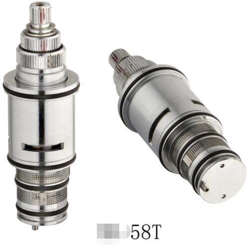 3/8" 1/2" 3/4" Thermostatic Shower Valve Cartridge Chrome plated 25g
