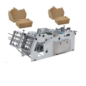 Three Dimensional Pizza Box Forming Machine Disposable Food Container Machine