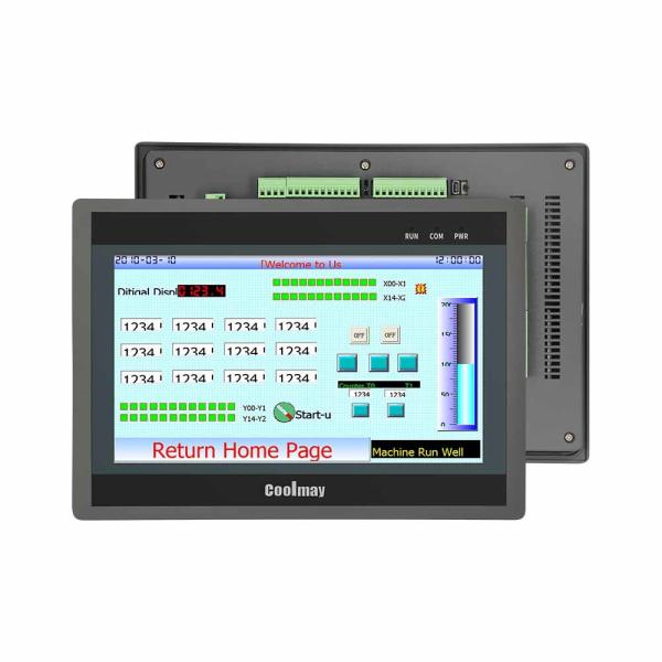Quality Rs232 COM 10.2 Inch HMI PLC All In One Modbus TCP RTU Protocol 10.2" for sale