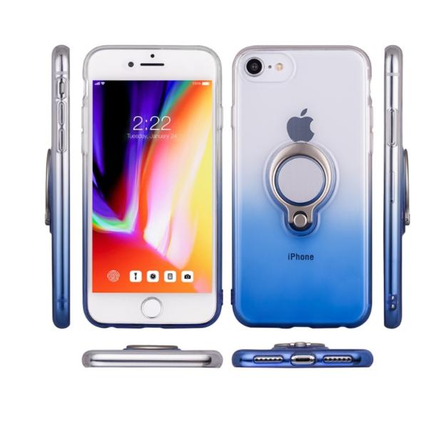 Color Gradient Ring Magnetic Car Mount Holder Soft TPU Case Back Cover For IphoneXS MAX IphoneXR Iphhone8 Plus Iphone7