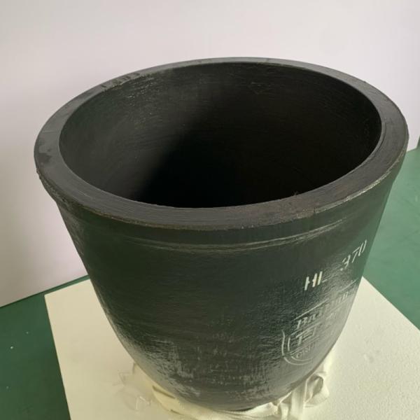 Round Silicon Carbide Graphite Crucible For Melting Aluminum Oxidation Resistance