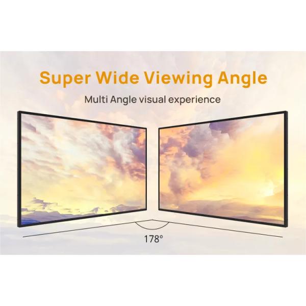 55 Inch Frameless LCD Display Monitor Ultra Thin Narrow Bezel Tv Digital Signage Display