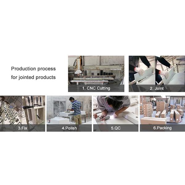 Solid Surface Wall Hung Basin Smooth Non Porous Seamless Joint