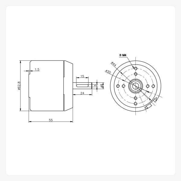 Lightweight High Torque DC 6354 Brushless Motor For Power Tool And DIY Project