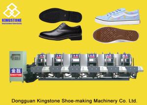 China Automatic 1-2 Color Rubber Sole Making Machine With Auto Inter - Lock Protection System wholesale