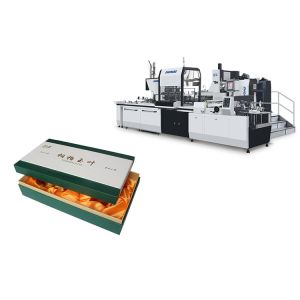 China Multipurpose Gift Box Making Machine 260 Mm Paper Pile Height Long Life Span wholesale