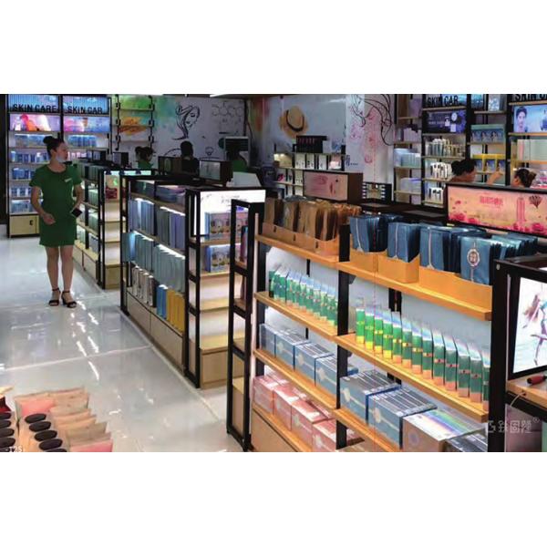 Material Steel Cosmetics Display Shelf For Salon Shop 45kg / Layer Capacity ODM