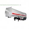 Carbon Steel Diesel Tank Semi Trailer , 45000 L Gasoline Tank Trailer For Transport for sale