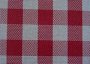 China Supply grid in red white blue color outdoor PVC mesh fabric for beach chair placemat Textilene fabric wholesale