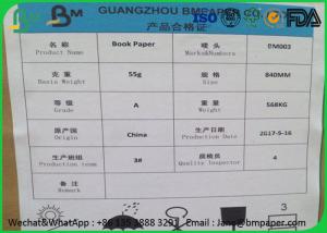 China Anti Mould Treatment Jumbo Paper Roll , Regular Bond Paper For Notebooks wholesale