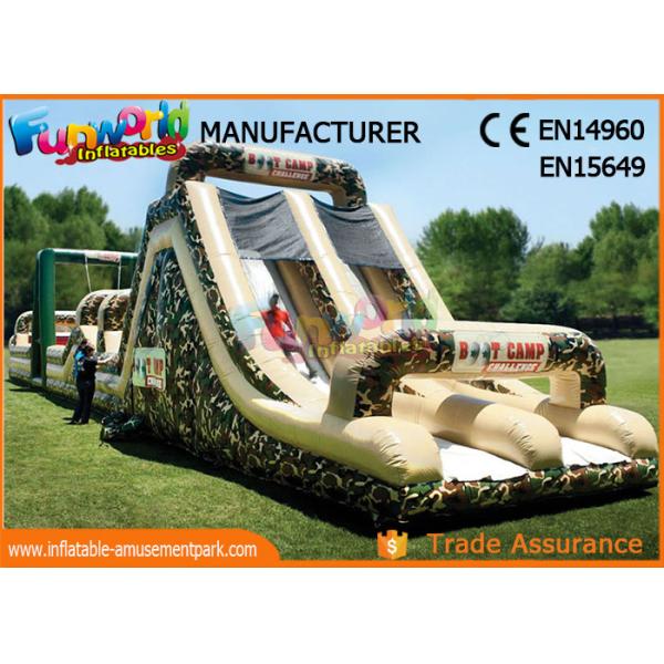 Fireproof Giant Inflatables Obstacle Course Tunnel For Amusement Park