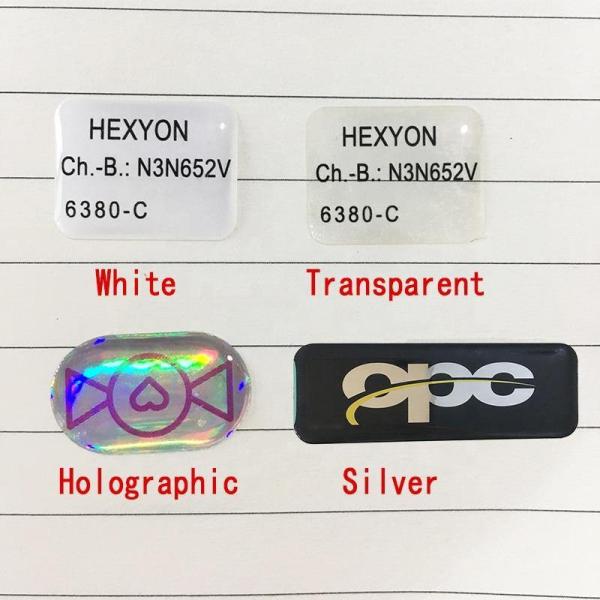 Eco-Friendly Custom Clear Epoxy 3d Dome Sticker Transparent Silicone Labels Rectangular 3D Epoxy Stickers