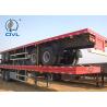 Promo SINO TRUK Utility 3 Axles Semi Trailer Trucks / Flat Low Bed Trailer highly cost effective for sale