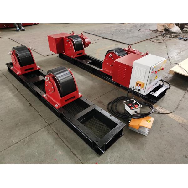 Bolt Adjustment 20T Pipe Welding Turning Rolls With Foot Pedal Control