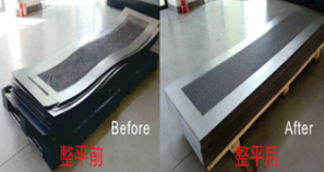 Sheet Metal Straightener Leveler 4Layer 400mm For Thickness 0.4 3.0mm