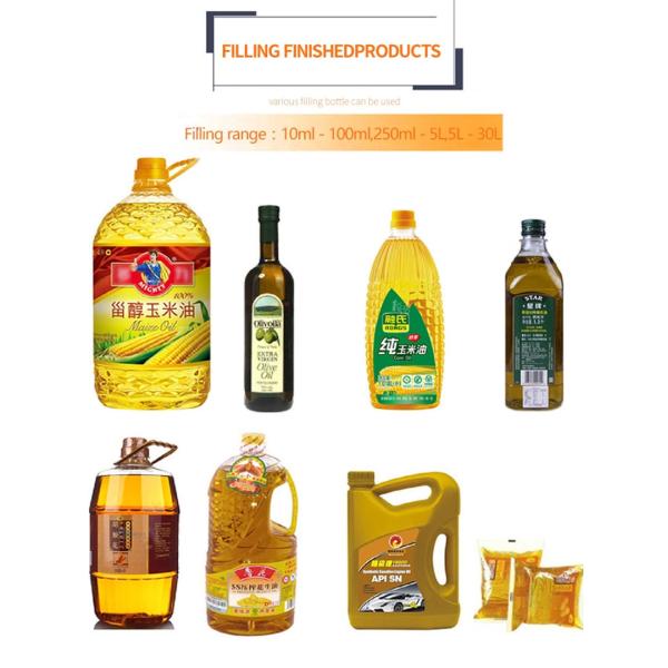 Automatic 415V 2500bph 5000ml Oil Packaging Machine