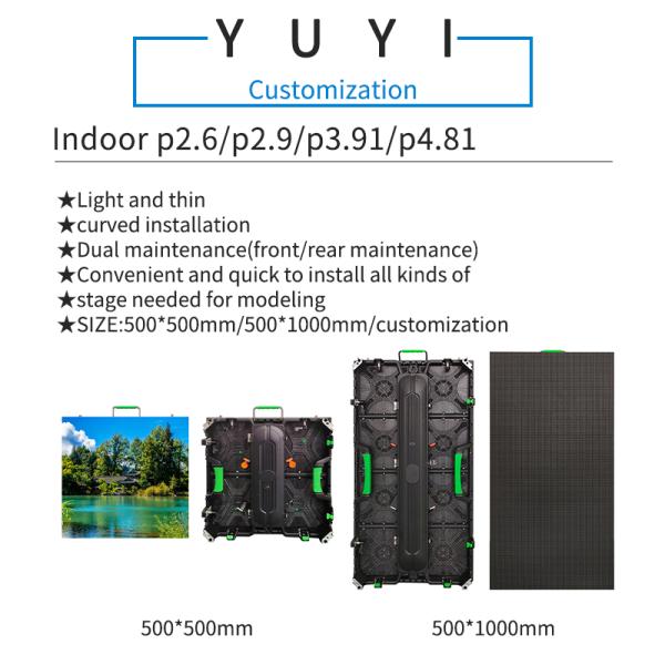 Original Indoor Rental LED Screen P2.9 P2.6 P3.91 P4.81 2.9mm Advertising LED Video Wall