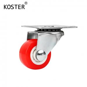 China Light Duty 1.5inch/2inch/2.5inch/3inch Plastic Red Swivel Caster with Ball Bearing wholesale