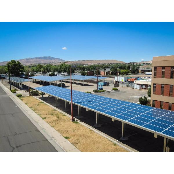 Customizable Carport Solar System Pergola with 60m/s Wind Load Tilt Angle 0-60 degree