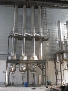 China Falling Film Multi Effect Evaporator For Yeast Milk Concentration on sale