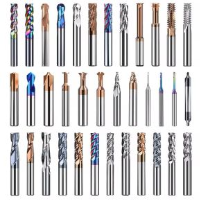 China Diamond Coating 4 Flute Solid Carbide End Mill for High Precision Metal Milling wholesale