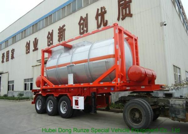 Quality 20FT Steam Heating Insulated Tank Container Stanless Steel For Yellow Phosphorus  P4 for sale