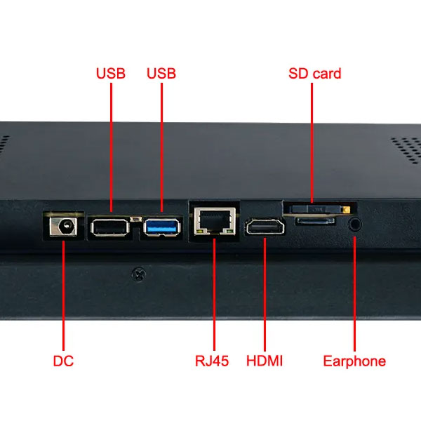 Commercial Bar LCD Display Ultra Wide 35.5 Inch For Subway Bus Station