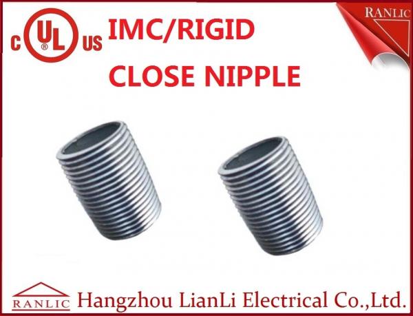 Quality 1/2 inch to 4 inch Rigid Conduit Close Nipple All Thread Electro Galvanized for sale