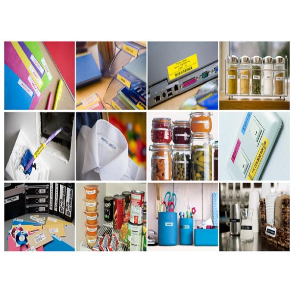 18 - 24mm Casio EZ Label Tape Cassette , Red On White Label Maker Cassette XR-6WER