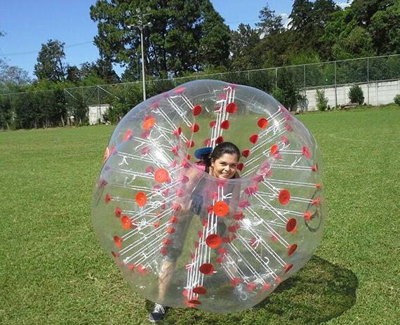 Bright Color Knocker Inflatable Rolling Ball Suit , Inflatable Sumo Ball For Adult / Kid