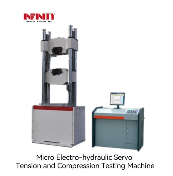 Max. Test Force 2000KN Micro Electro Hydraulic Servo Tensile Compression Testing