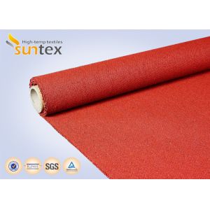 Buy cheap 960 G/sqm Red Silicone Coated Fiberglass Fabric For Heat And Cold Insulation from wholesalers