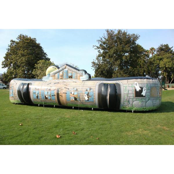Halloween Inflatable Haunted House Maze Sport Games With 3 Years Warranty