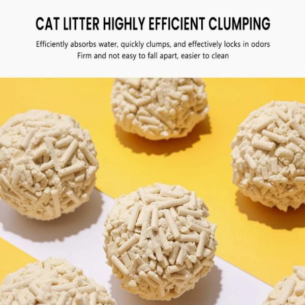 Low Tracking Odor Control Multi-Scented Longer Use Tofu Cat Litter for Cats