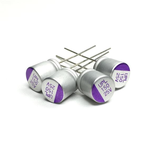 25v150uf Solid Capacitors Audio Capacitance Radial Lead Cap UPL1E151M0808 125℃