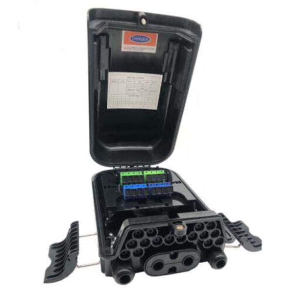 Outdoor Fiber Termination Box 4 Inlet 16 Outlet 16 Core SC FTTH FTTX IP65 waterproof