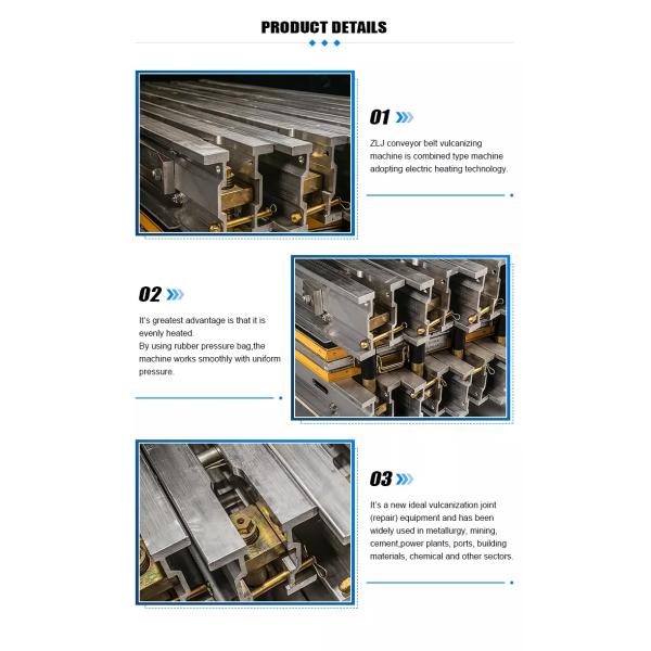 Metallurgical Plants Hot Conveyor Belt Splicing Machine Vulcanizing Press ISO9001