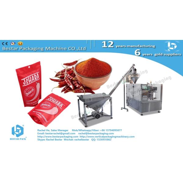 How to automatically package 5 kg of flour in a pre-made bag with a handle.