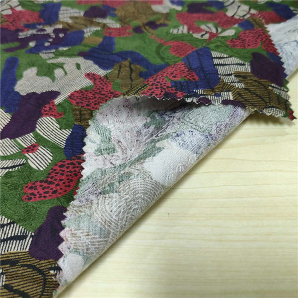 100% Cotton Custom Printed Fabric , Reactive Printing Cotton Apparel Fabric