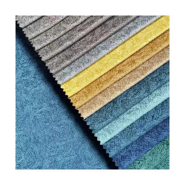 Plain Waterproof Embossed Floral Fabric Embossed Jacquard Fabric Sofa Fabric Factory