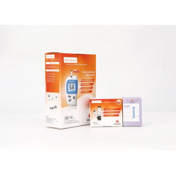 Life Time Warranty Diabetes Glucose Meter With 7/14/28/60/90 Testing Result