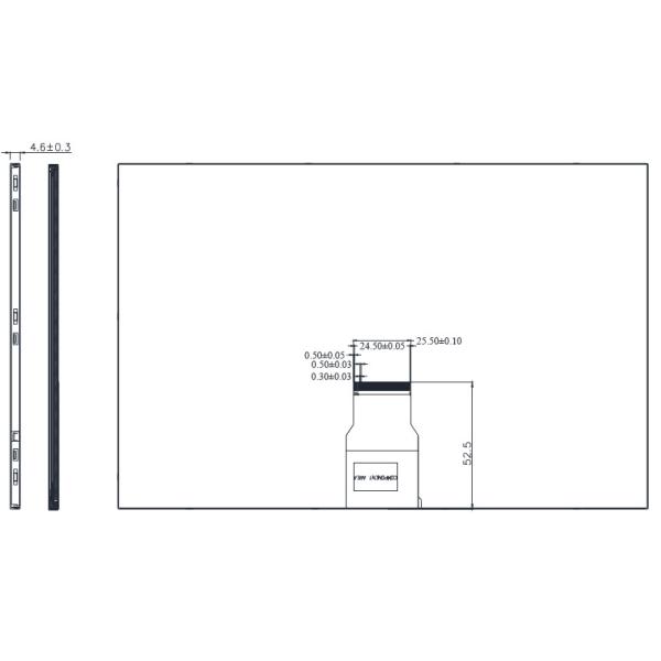 10.1 Inch 1280*800 40pins Lvds Interface IPS TFT LCD Panel